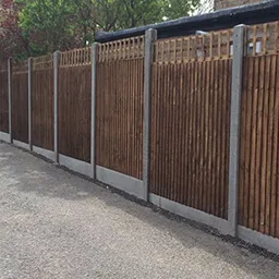 brown fence